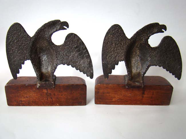 A fabulous pair of 19th century Federal eagle bookends — image 3